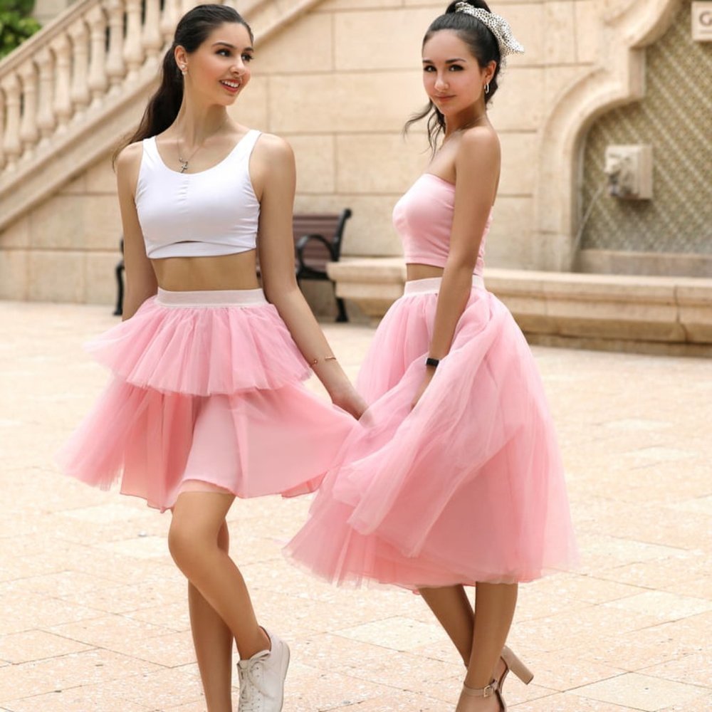 NWT Midi Ballerina Pink Tutu - Picture 2 of 7